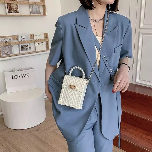 Tas Selempang Wanita Jelly Glossy Import Real Pict AccFashionMurah