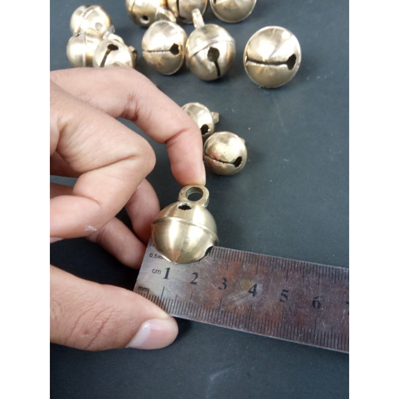 kerincing 2,5 cm kuningan asli aksesoris tarian barong gedruk