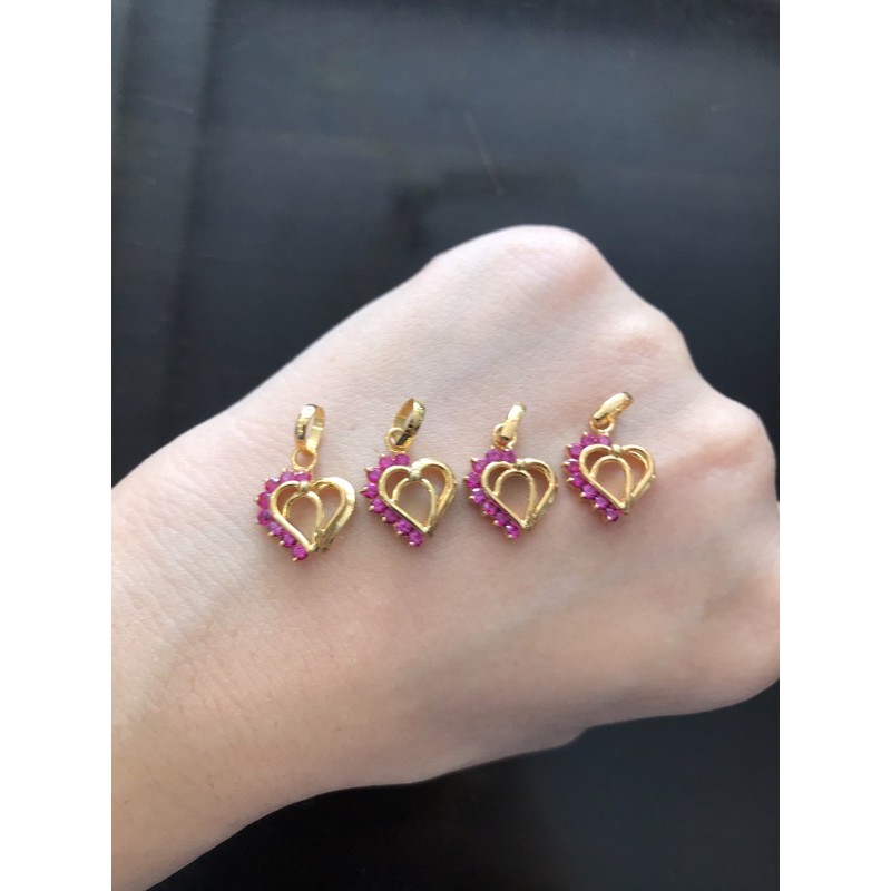 liontin love pmt emas asli kadar 375