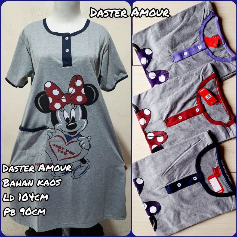 Daster kaos Amour Busui-Minnie Mouse