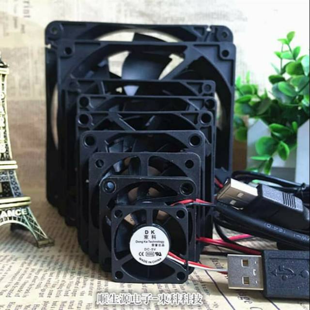 USB Fan Kipas USB 5V Cooler Pendingin USB 4cm 5cm 8cm 12cm 14cm