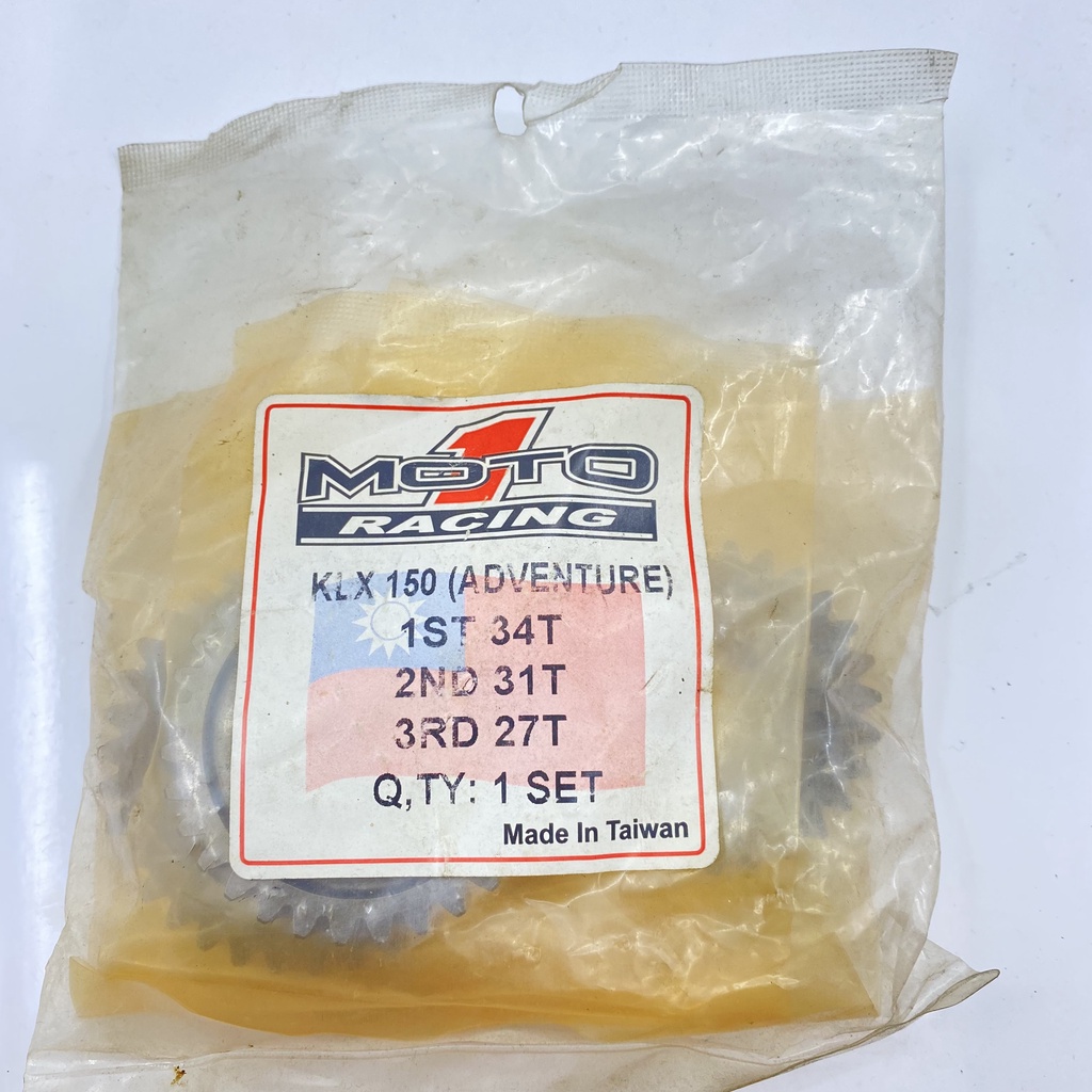 GEAR GIGI RATIO RASIO KAWASAKI KLX MOTO1 MOTO 1 1ST 34 ADVENTURE ORIGINAL