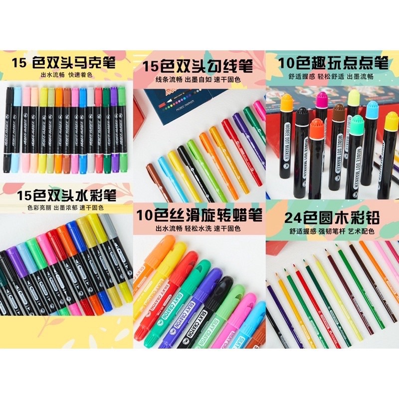 mobee great artist box set alat mewarnai anak ide hadiah anak