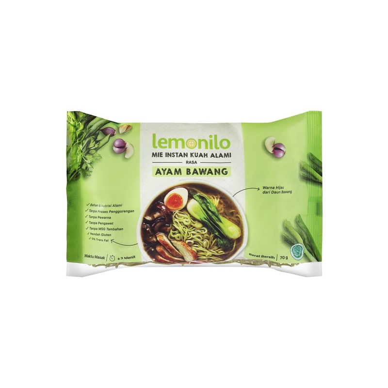 

Lemonilo Mie Instan Alami Rasa Ayam Bawang 70 G