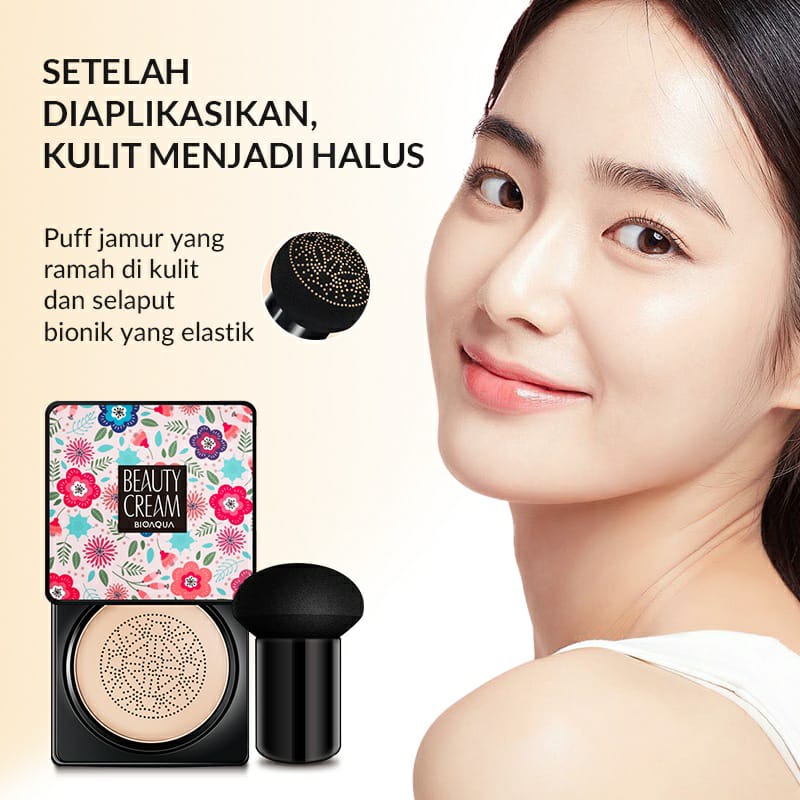 BIOAQUA x SUNISA Bedak Cushion Waterproof  Menutupi pori-pori Full Coverage BB Cushion Original 100% BPOM / BS