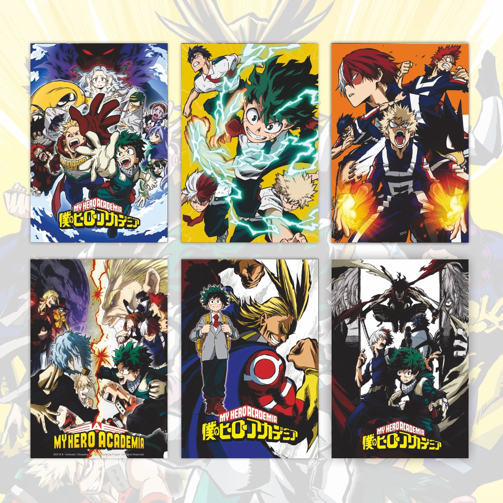Poster Boku no Hero Academia Anime My Hero Academia A3+ Deku Midoriya Izuku Bakugo Todoroki-2