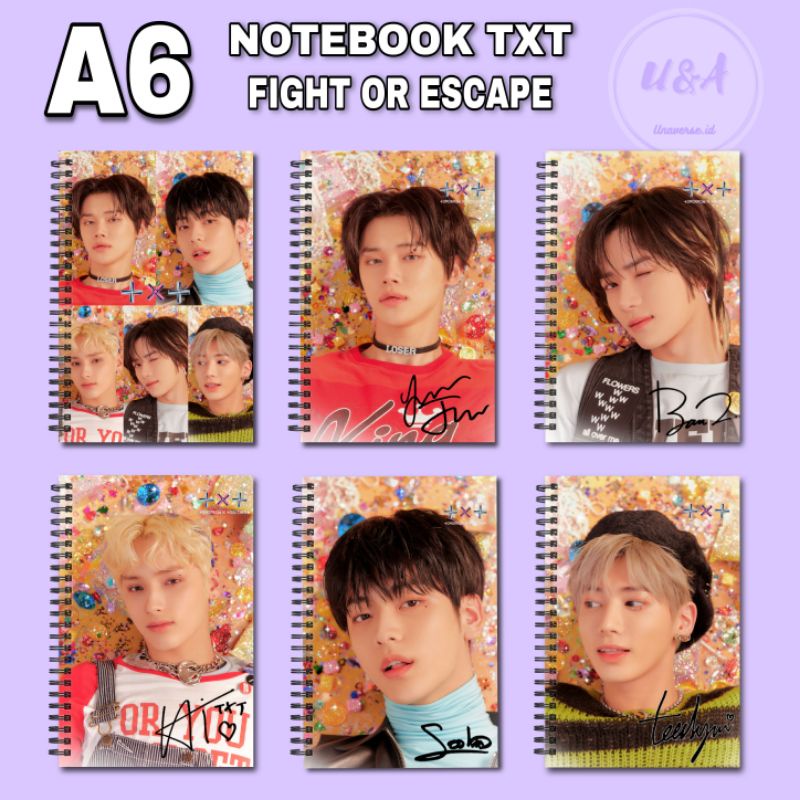 

[COD] NOTEBOOK A6 TXT FIGHT OR ESCAPE Soobin Yeonjun Beomgyu Escape Ver. Murah