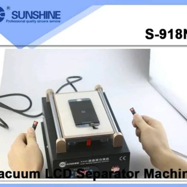 Mesin vacum pemisah lcd touch screen sunshine 918N