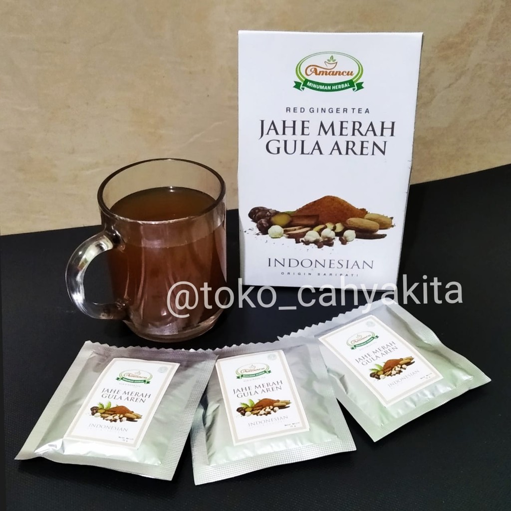 

Jahe Merah Gula Aren Khas Banten Isi 8 Sachet / Red Ginger Tea / Oleh-Oleh Khas Banten