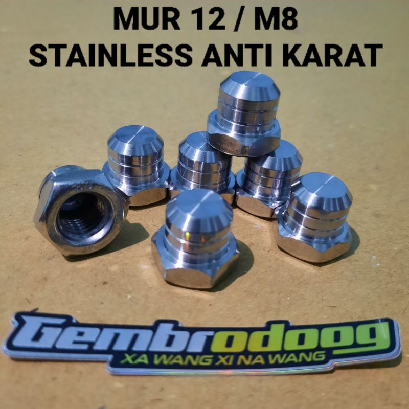 MUR STAINLESS M8 / MUR12 BUBUT