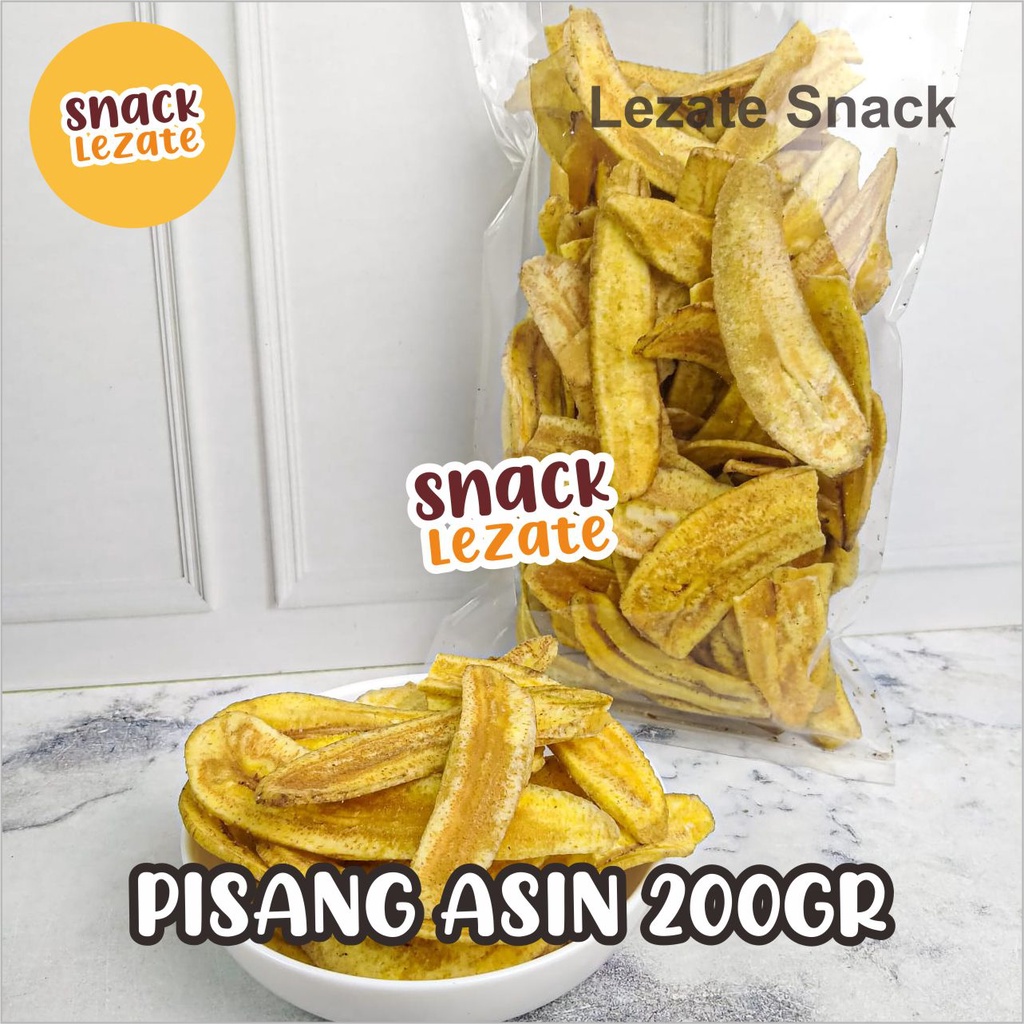 

Kripik PIsang Asin 200gr Gurih Murah /Kripik Pisang Kepok Gurih Tipis Keripik Pisang Asin Gurih Lampung WAP SHOP