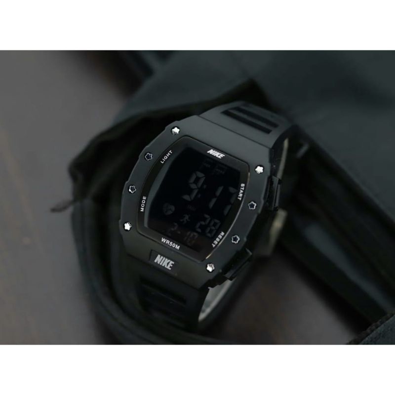 (New Product) Jam Tangan Pria Digital Anti Air Tali Rubber NK 9009