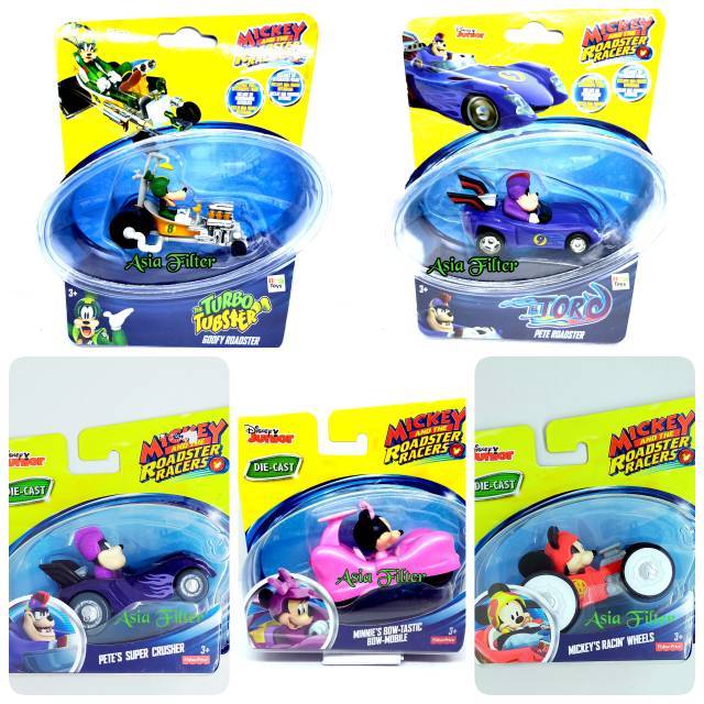 Mickey and the Roadster Racer Fisher Price Mickey racin wheels Pete el toro Minnie goofy