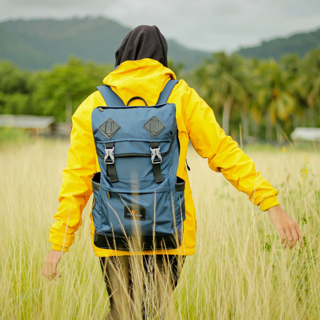 ROUTE NAVY |Urban Factor x FORIND| Tas Ransel Punggung Ori Bag Pria Wanita Backpack Baru Gunung New