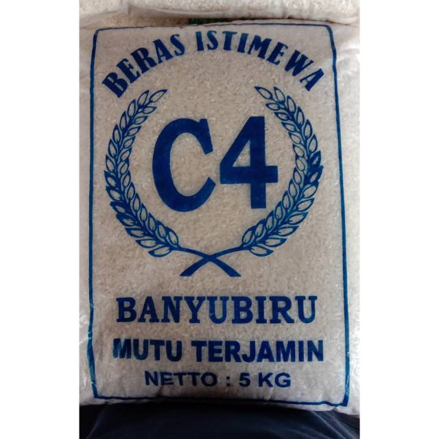 

Beras cap C4 banyubiru
