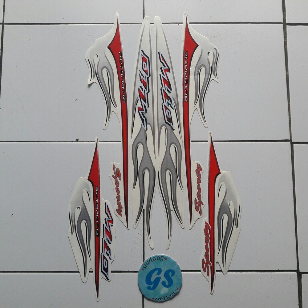 Striping Mio Sporty 2006 Putih