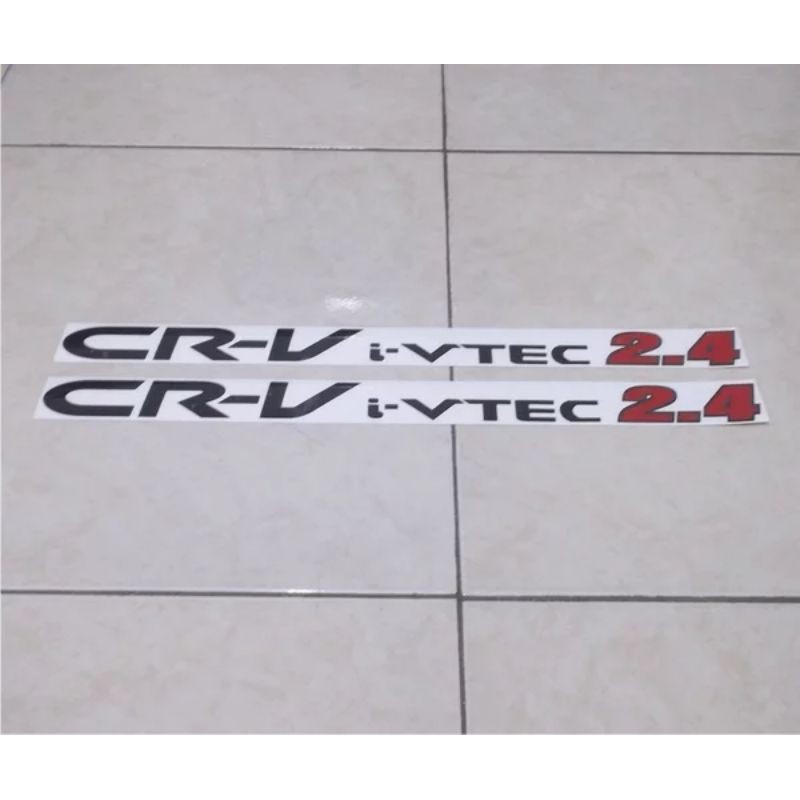 Sticker Stiker Mobil Honda Crv i-vtec 2.4