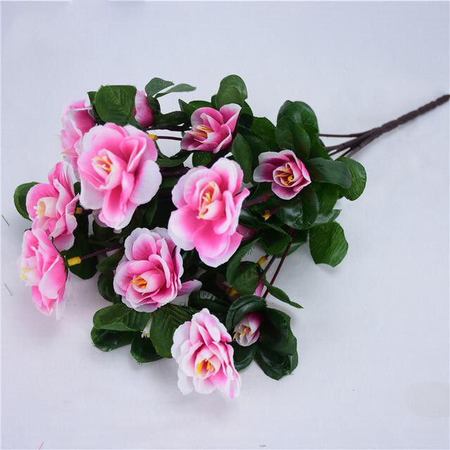 COD BUNGA MAWAR  BUNGA TANGKAI PLASTIK BUNGA ARTIFISIAL BUNGA PAJANGAN BUNGA HIASAN BT9019-PUTIH PINK