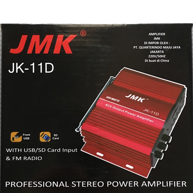 AMPLI MOBIL  AMPLIFIER MOBIL DC 12V JMK JK11D