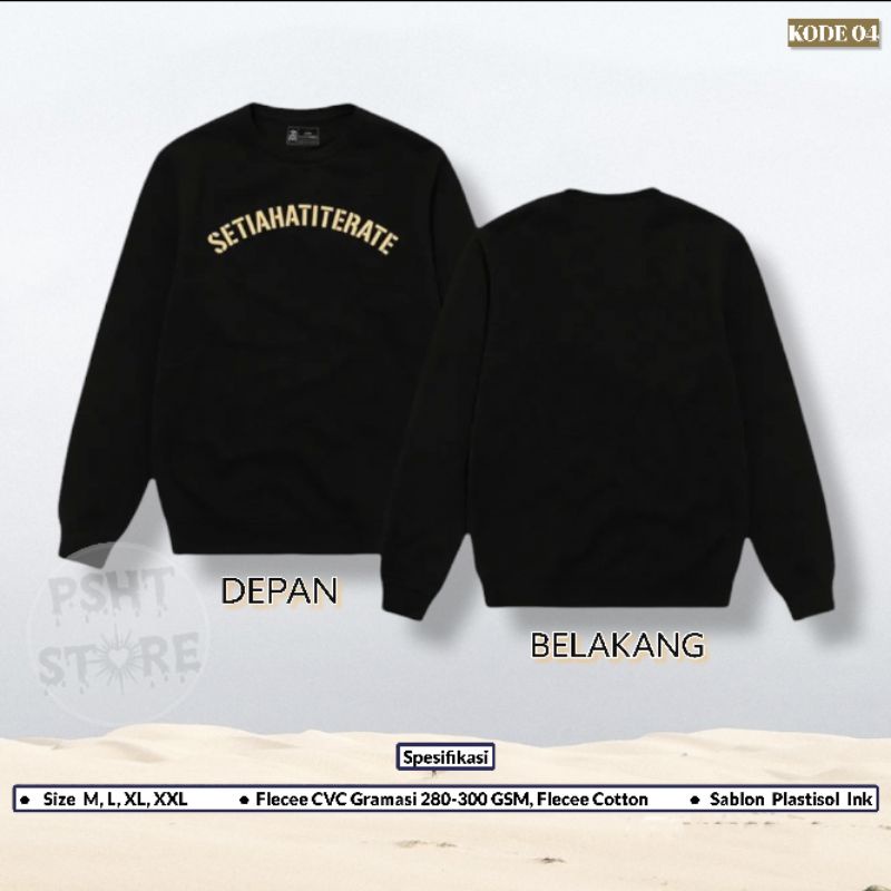 (KODE 04) Sweater Setia Hati Terate