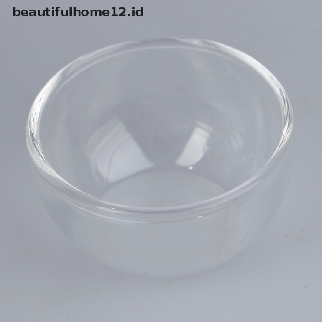 【beautifulhome12.id】 1/12 Dollhouse Miniature Accessories glass Soup Plate Simulation Dish Toy .