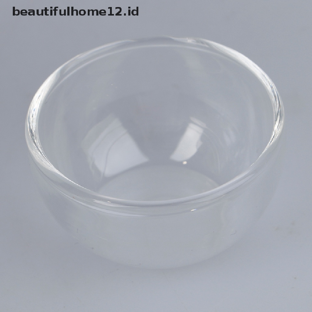 【beautifulhome12.id】 1/12 Dollhouse Miniature Accessories glass Soup Plate Simulation Dish Toy .