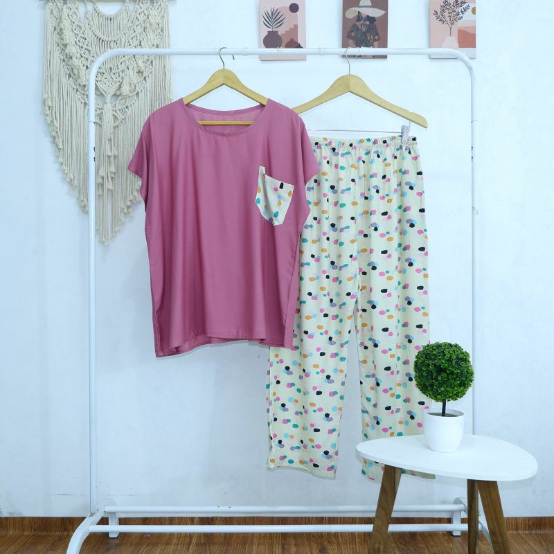 BABYDOLL JUMBO RAYON FIT TO XXXL LD 130 (CELANA PANJANG) SERI 1 LD125 LD130-PJXL 42