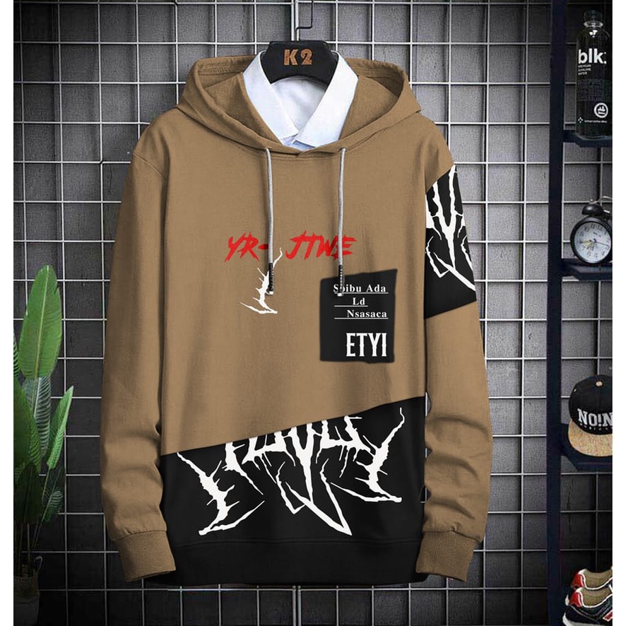 Hoodie Pria / Hodie Pria / Jaket Pria / Sweater Hoodie JTWE Bahan Fleece UK L-XL