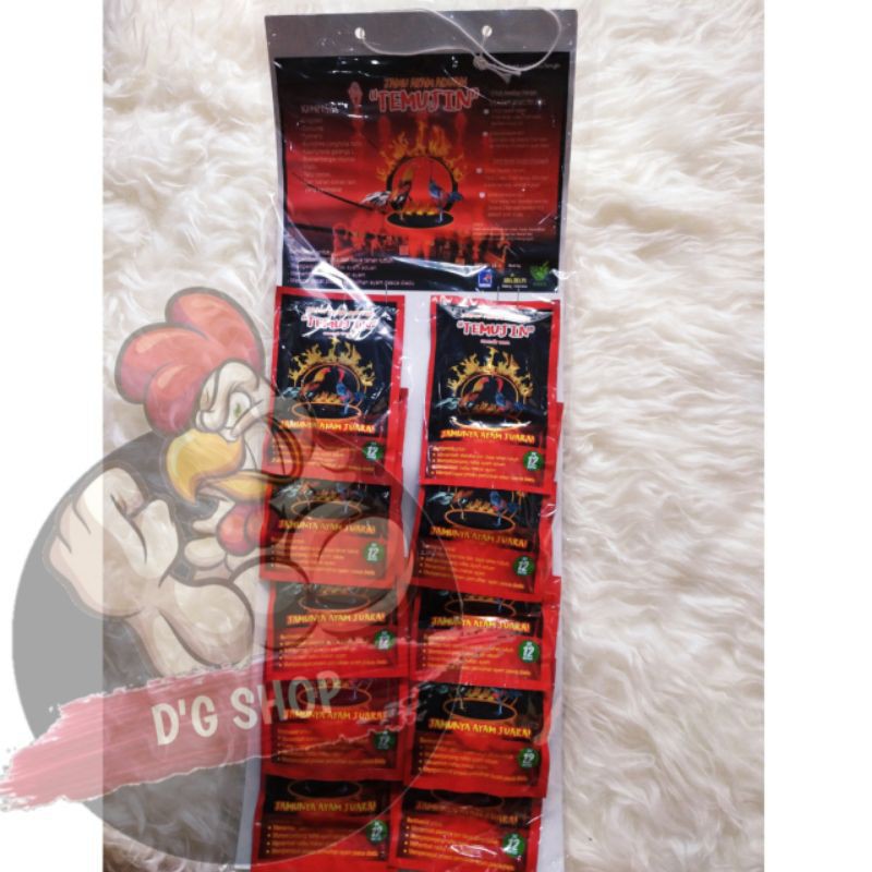 TEMUJIN 1 Renteng Jamu Ayam Jago Aduan Bangkok Thailand