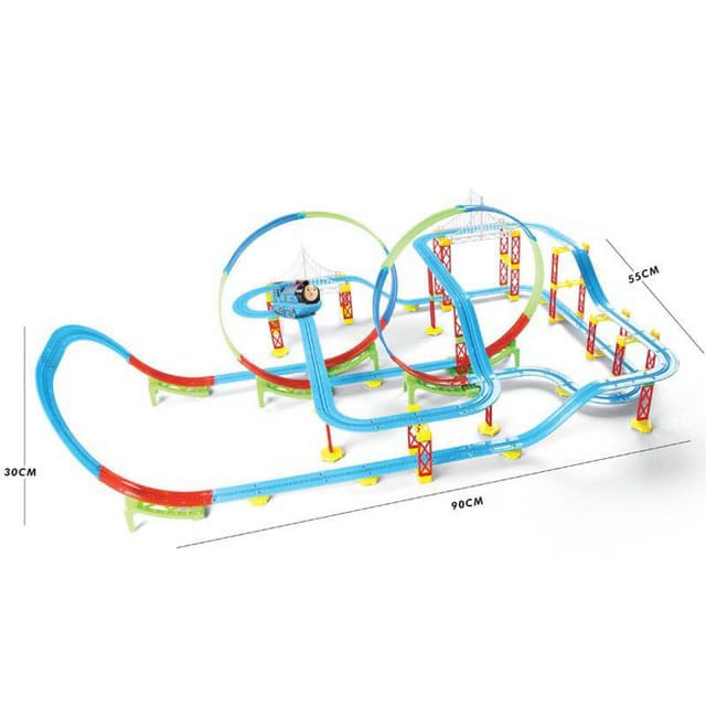 [MS]Mainan Anak Rail Kereta Api Mutar 360 Derajat