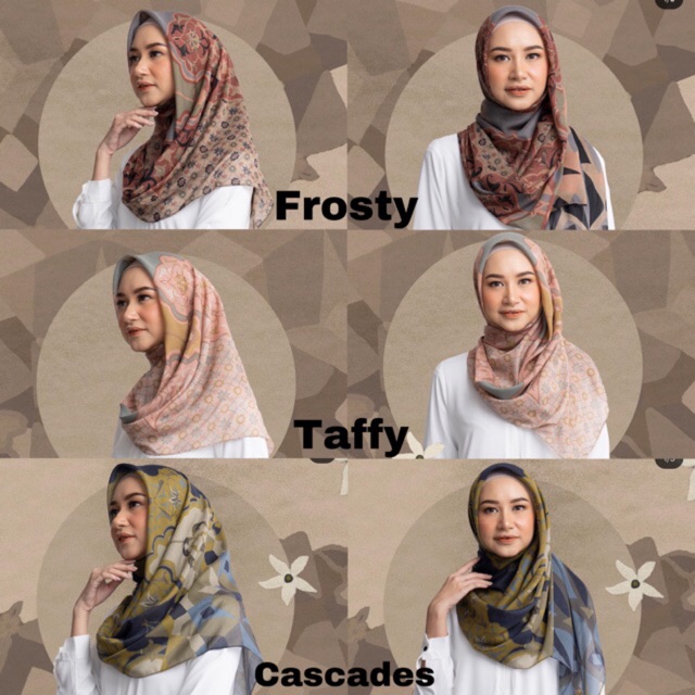 KYRA SCARF in FROSTY, TAFFY, CASCADES