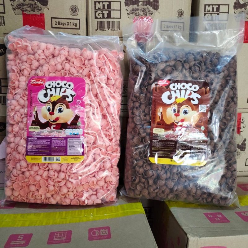 

[250gr] Simba Choco Chips Strawberry pink/choco coklat sereal original murah