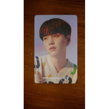 Suga BTS X SAMSUNG photocard official