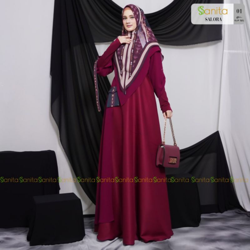 GAMIS SALORA SET SYAR'I ORIGINAL BY SANITA