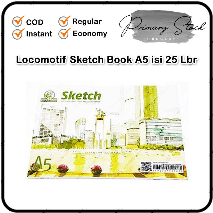 

Sketchbook A5 150 gsm Buku Sketsa Lukis Sketch Book Locomotif Isi 25 Lembar