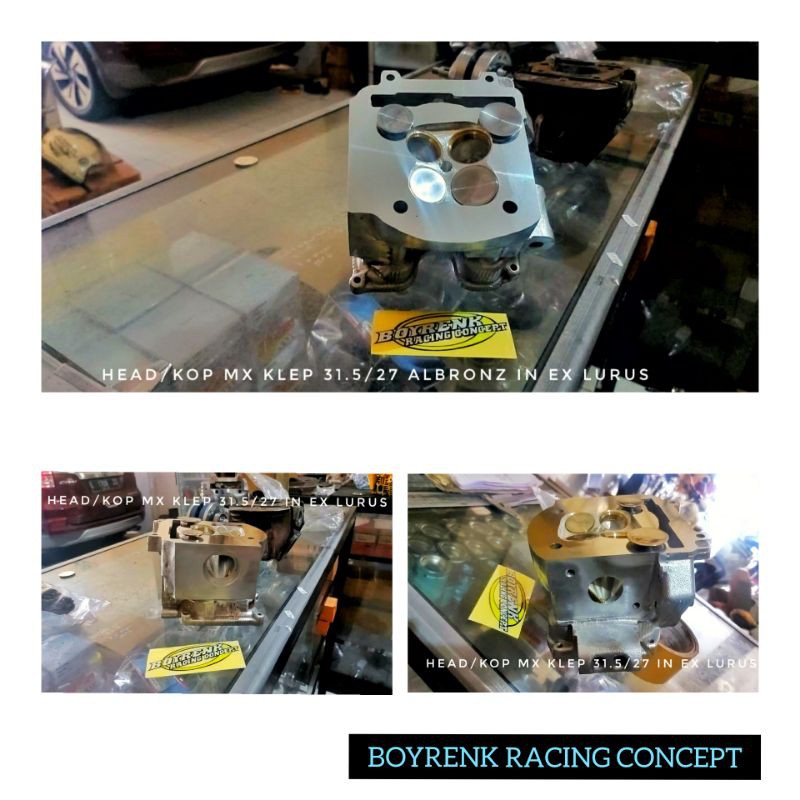 HEAD/KOP MX/VIXION UKURAN KLEP 23/20-27/23 - 22/25 -31,5/27 BOYRENK RACING CONCEPT