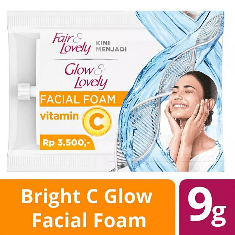 Jual FAIR & LOVELY Bright C Glow Facial Foam 9g | Shopee Indonesia