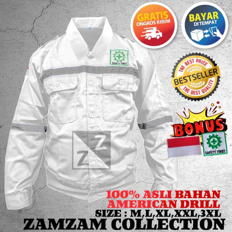 BAJU SAFETY KATELPAK WERPAK KEMEJA SERAGAM SAFETY KERJA TEHNIK LAPANGAN BAJU SAFETY LENGAN PANJANG BAJU SAFETY K3 BAJU SAFETY PROYEK BAJU SAFETY TAMBANG BAJU SAFETY KEREN BAJU SAFETY WELDER BAJU SAFETY MEKANIK