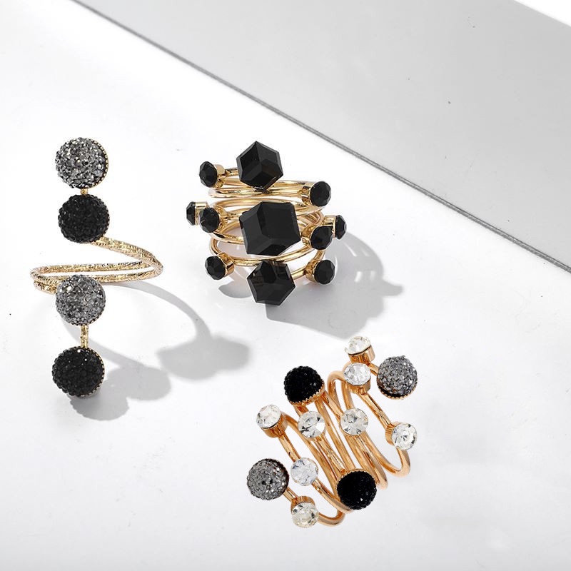 Cincin Syal / Hijab Gaya Korea Bentuk Geometri Bahan Alloy Untuk Wanita Muslim