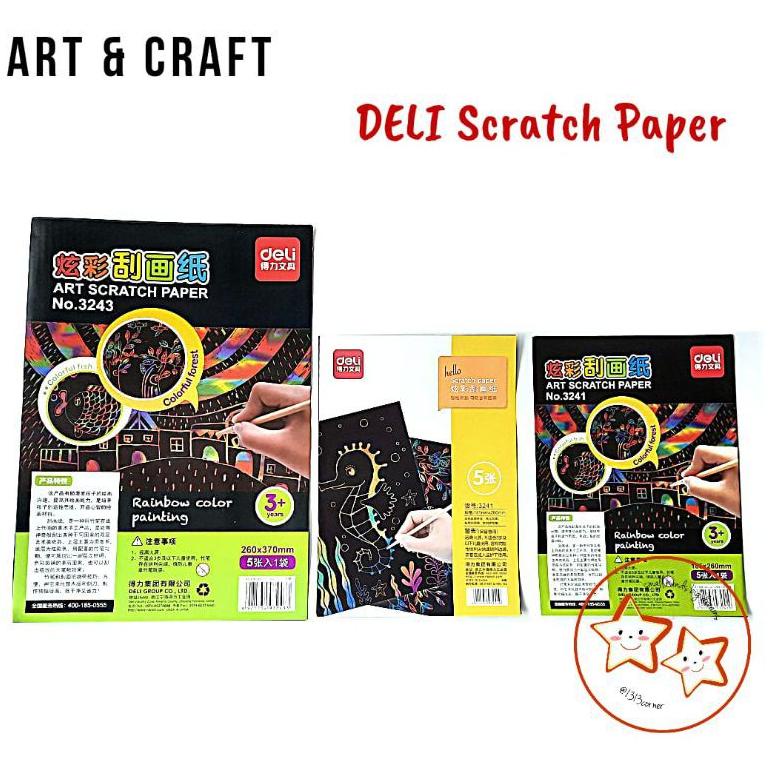 

➬qt Seller➬ Scratch Paper Kertas Hitam Kaligrafi Ukuran 16 K 100 ❈