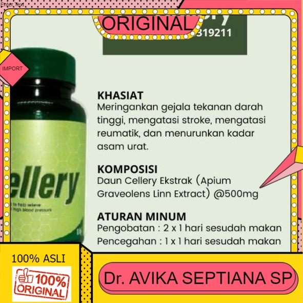 

100% ASLI FreeOngkir|RA-1278|CELLERY Obat Darah Tinggi CELLERY Herbal CELLERY Obat Hipertensi (BISA COD) CELLE