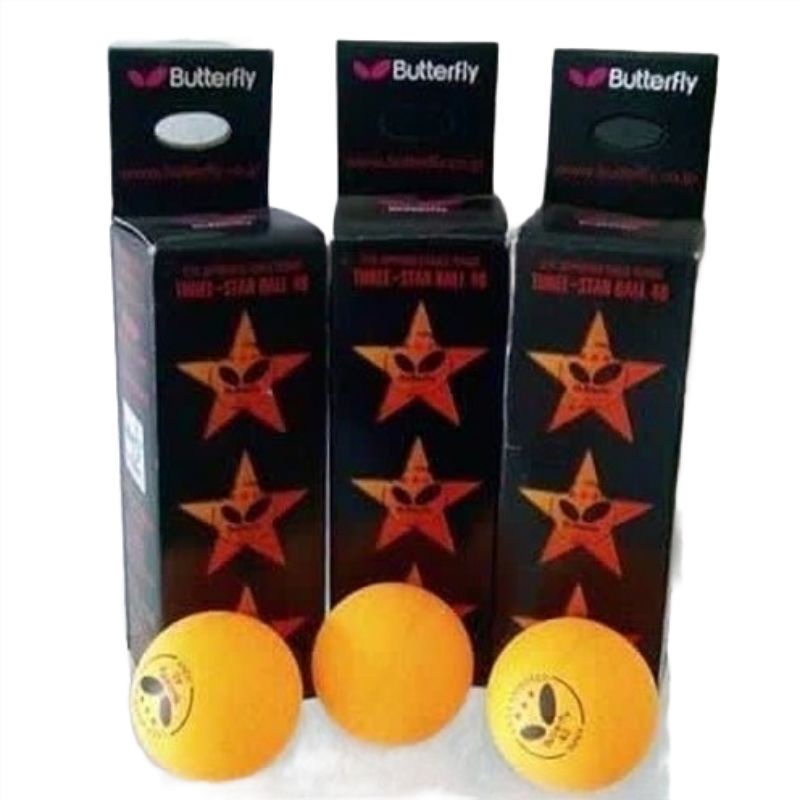 Bola Pingpong Butterfly Nittaku Bintang 3
