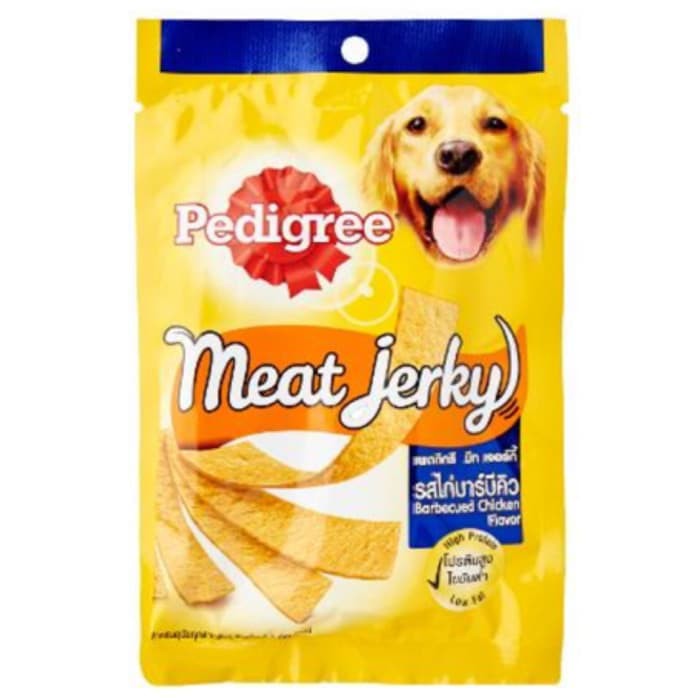 MAKANAN ANJING PEDIGREE MEAT JERKY STRAP CHICKEN BBQ 80GR