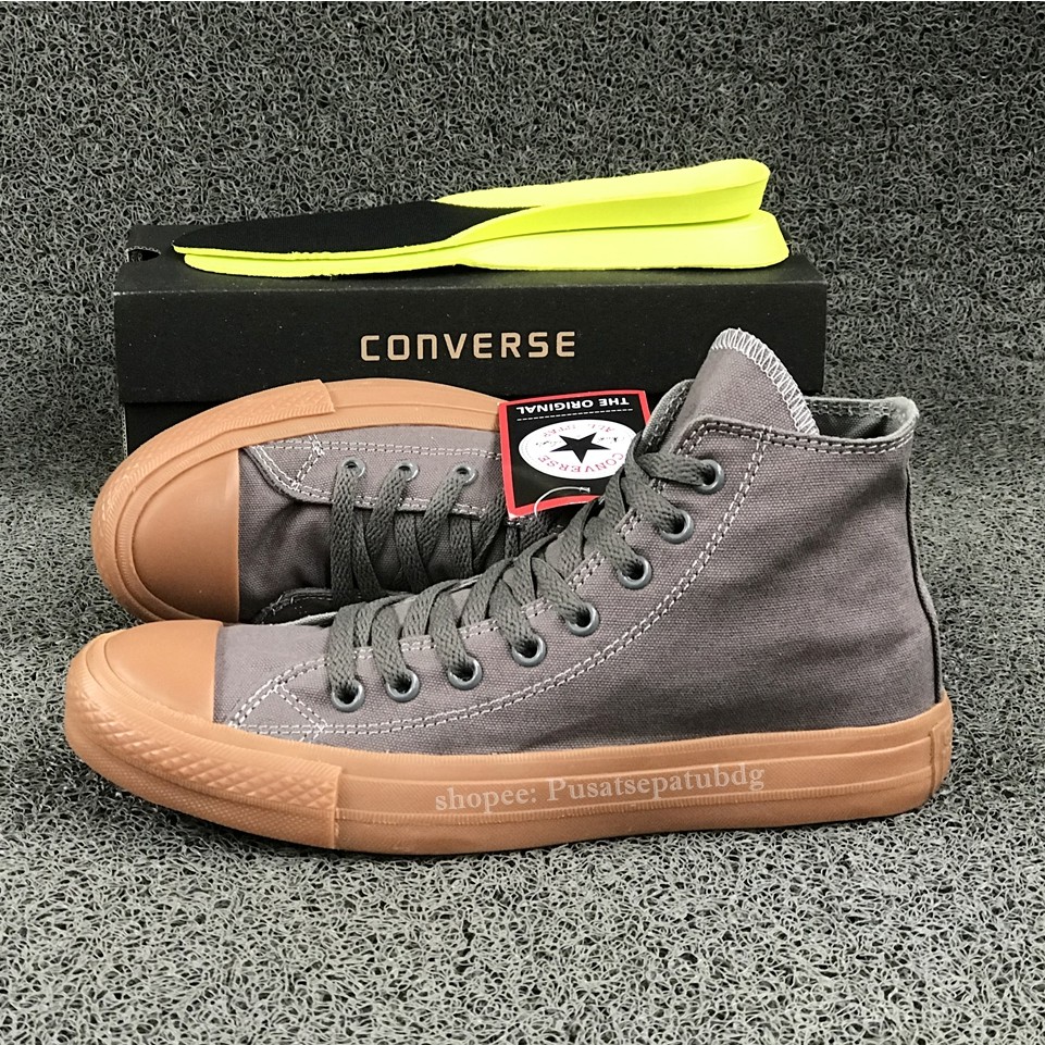 Sepatu Converse Chuck Taylor II Lunarlon High Grey Gum
