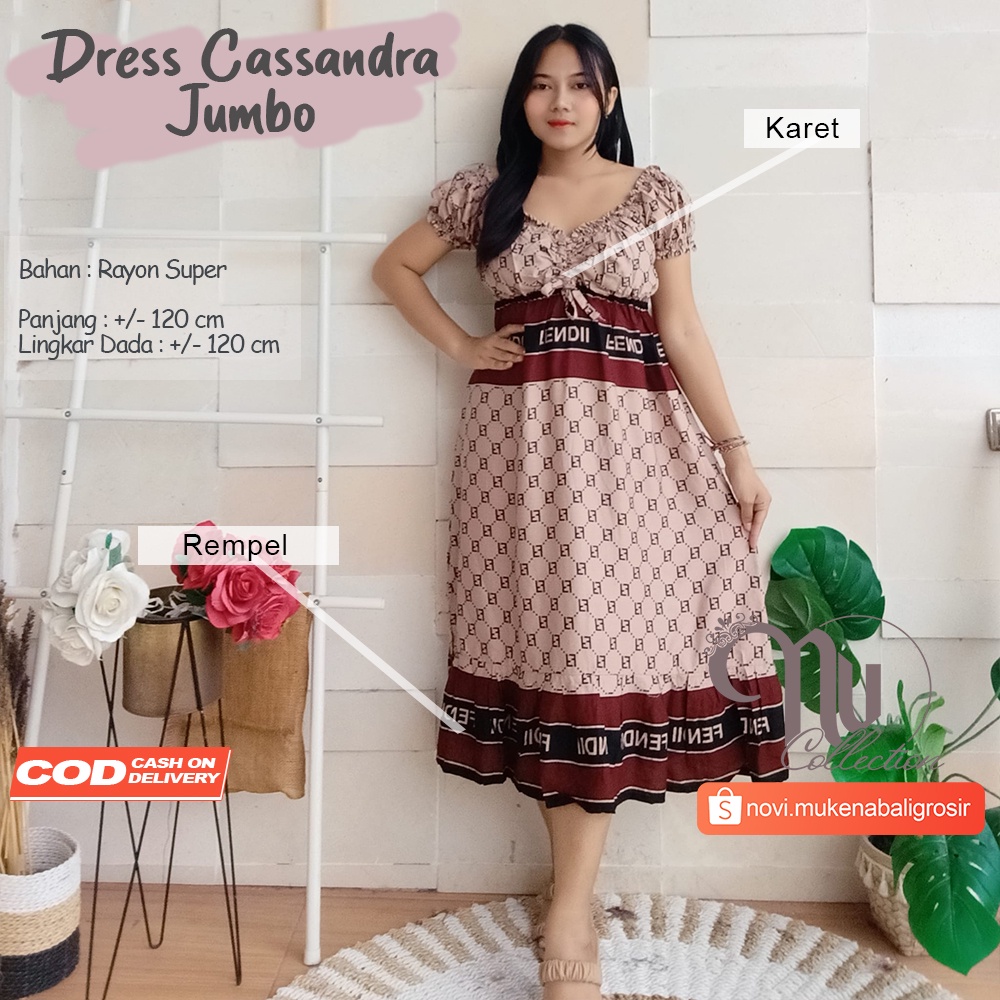 DRESS CASSANDRA MOTIF LD 120 NEW ARRIVAL