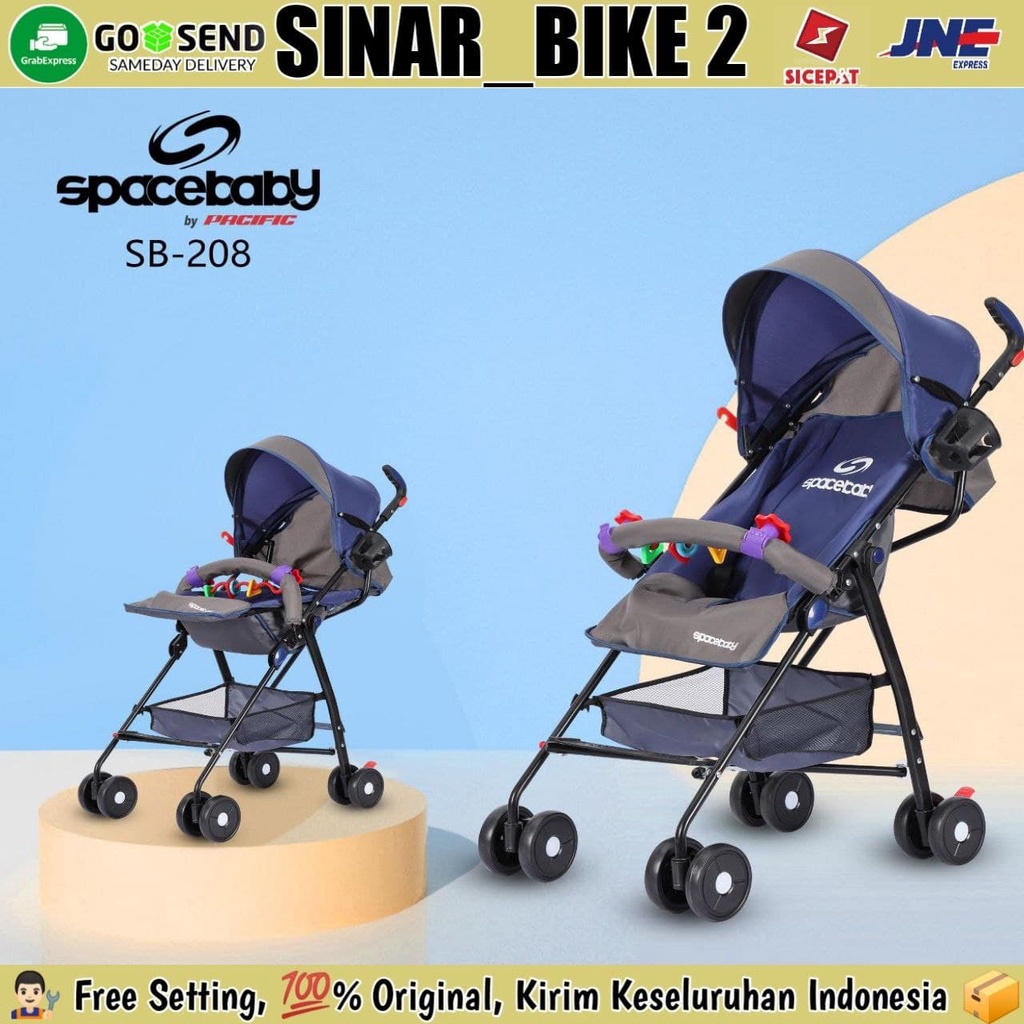 Baby Stroller SPACEBABY SB-208 Kereta Dorong Bayi