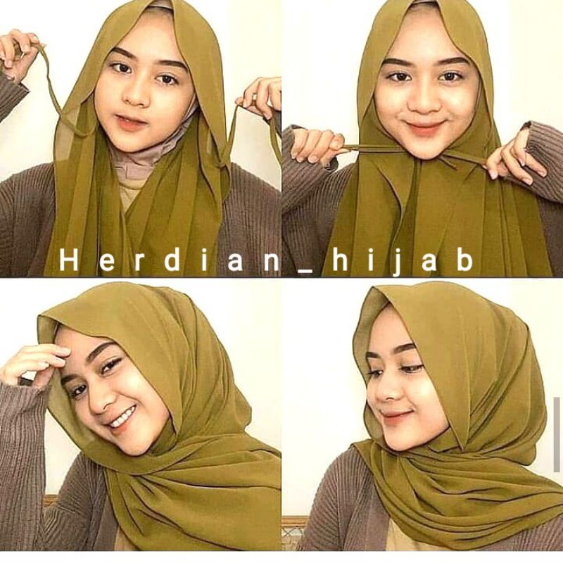 Hijab Pashmina Tali Polos /Kerudung Pashmina Shawl Tali / Jilbab Pashmina Polos Tali Diamond Terbaru