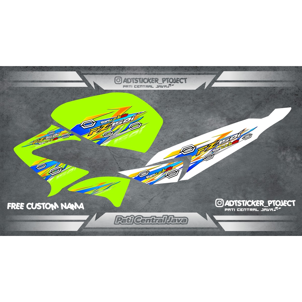 STRIPING TRANSPARAN VIXION OLD FZ150i LAMA sticker VIXION OLD