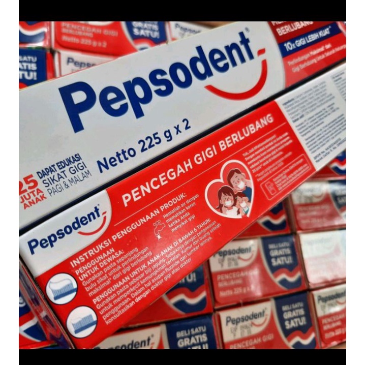 pepsodent 225gr buy 1 get 1