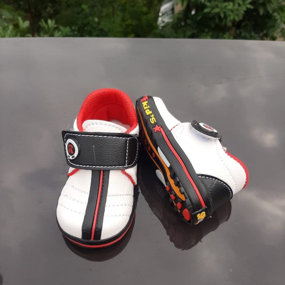 VINANDOZ SNL07 Sepatu Sneaker Anak Laki laki Kulit Imitasi Sol Karet Umur 1 2 3 tahun